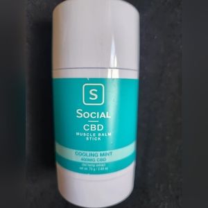 Social Cool Mint Muscle Balm Stick 2.64 Oz
